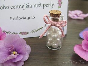 Iné - Cennejšia než perly - fľaštička - 13480207_