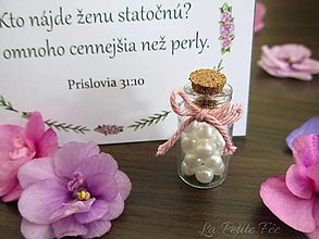 Iné - Cennejšia než perly - fľaštička (Fľaška s perličkami) - 13480208_