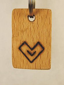 Kľúčenky - Suvenír - drevený prívesok na kľúče Čičmany - 13478897_