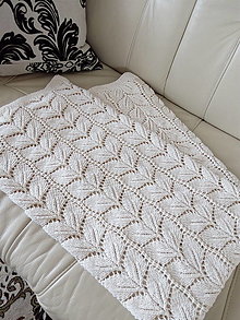 Úžitkový textil - "Zamioculcas baby blanket" - 13483540_