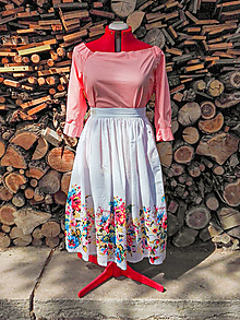 Sukne - Bavlnená sukňa záhrada vzorok - 50%. 17.50€ - 13484055_