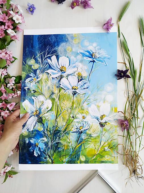 Grafika - Fotoreprodukcia / artprint Kvetinový vánok - 13485833_