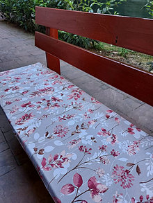 Úžitkový textil - Sedáky na lavicu terakotove listy na režnej - 13492579_