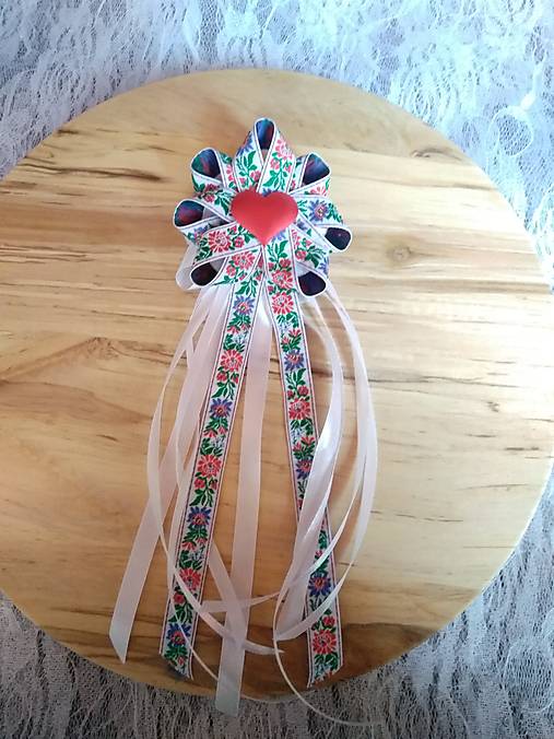 Svadobné pierka - folklórne pierko pre starejšieho, družbu - 13492756_