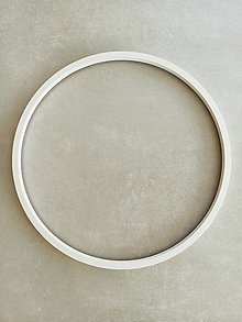 Zrkadlá - Kruhový rám biely č.2215 23,0 cm - 13495509_