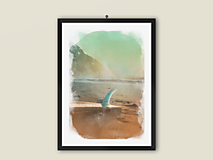 Grafika - Art Print| Summer vibes-Surfing - 13495764_