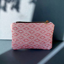 Peňaženky - Ručne vyšívaná elegantná peňaženka - ružová - 13495133_