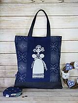 Nákupné tašky - Modrotlačová nákupná taška Milka 2 - 13496937_