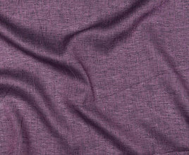 Textil - melírovaný jednofarebný 100 % predpraný a mäkčený ľan (fialová) - 13497551_