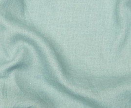 Textil - (7) 100 % predpraný mäkčený ľan mentolová, šírka 135 cm - 13498649_