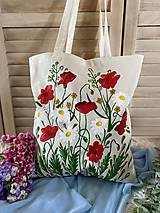 Nákupné tašky - ♥ Plátená, ručne maľovaná taška ♥ - 13498841_
