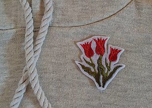 Materiál ručne robený - Nažehľovačky - Kvety (Tulipány) - 13498325_