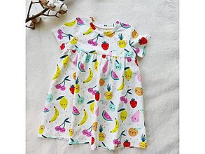 Detské oblečenie - Šaty z biobavlny - 13499207_