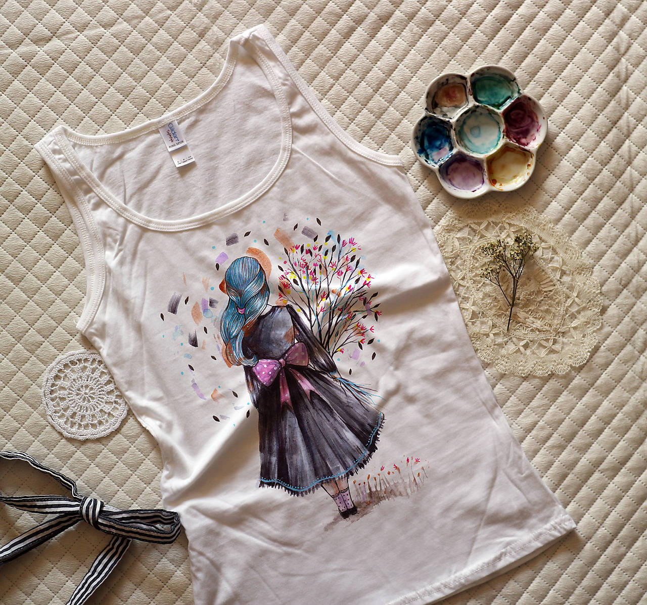 Tajomná záhrada/ tielko typ Gildan