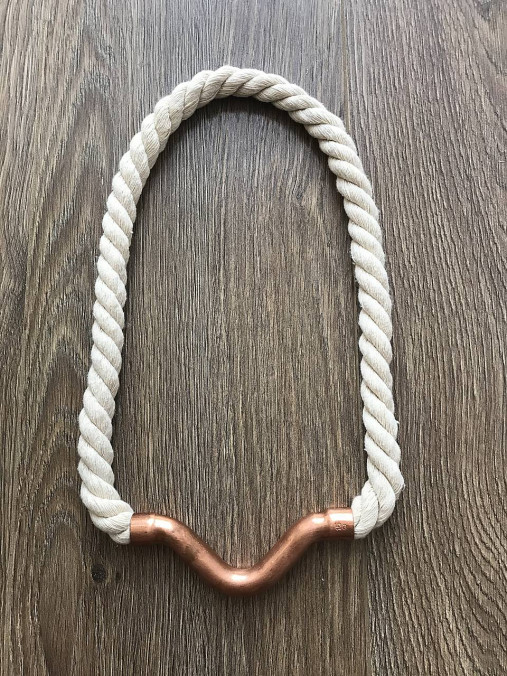 Náhrdelníky - Industriálny náhrdelník  (Biela) - 13505480_