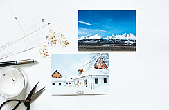 Papier - Pohľadnica - Slovenská zima (Na dedine) - 13503270_