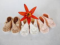 Detské topánky - Papučky Kimono štýl (marhuľková) - 13505762_