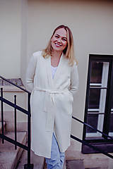 Svetre a kardigány - Merino kardigan - kabát INES 100% merino vlna / Cashwool® - 13505708_