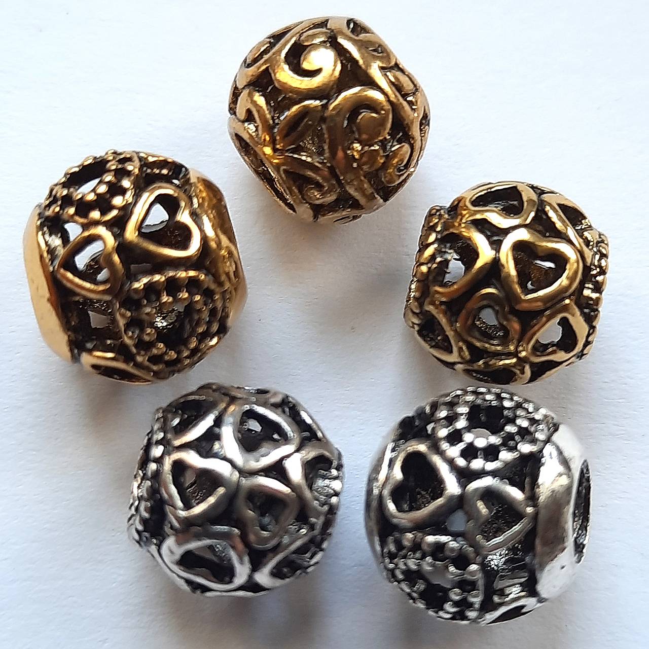 Kovová korálka-1ks