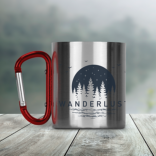 Nádoby - WANDERLUST antikorový termo hrnček - 13508567_