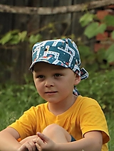 Detské čiapky - Letný detský šilt doprava modrý - 13510467_