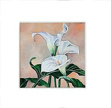 Obrazy - Calla, 40 x 40 cm, akryl - 13510651_