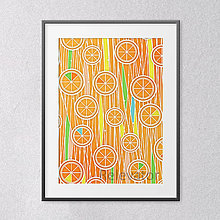 Grafika - Fruit lace grafika (pomaranče) - 13511881_