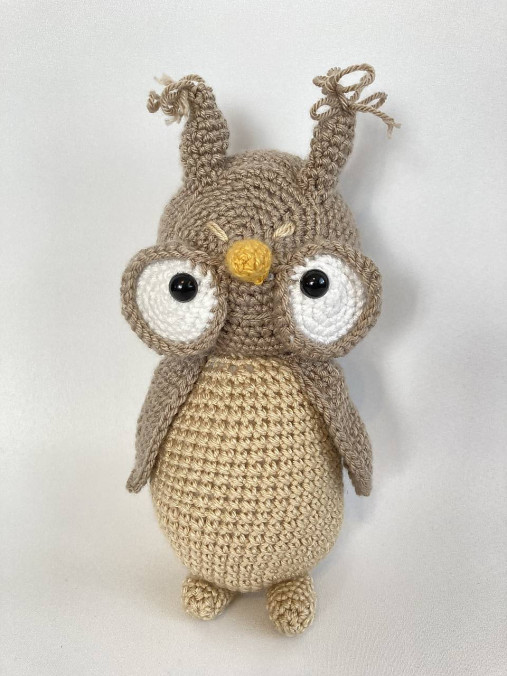 Hračky - Sova / háčkovaná hračka - 13513758_