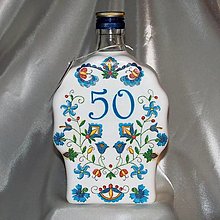 Nádoby - Narodeninová fľaša 50 ľudová - 13517355_
