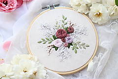 Dekorácie - Výšivka Lesná tôňa ♡ - 13518330_