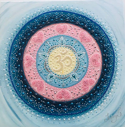 Obrazy - Mandala Óm - 50x50 - 13519273_