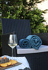 Úžitkový textil - Ľanový vaflový uterák - 13519261_