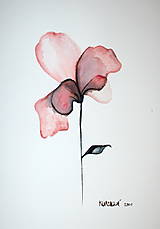 Obrazy - akvarelová maľba kvet - 13520297_