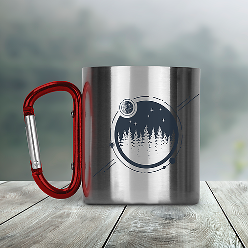 Nádoby - EXPLORE antikorový termo hrnček - 13521536_