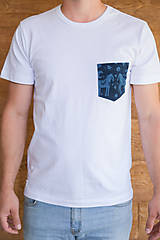 Pánske oblečenie - Pánske tričko s vreckom - 13522996_