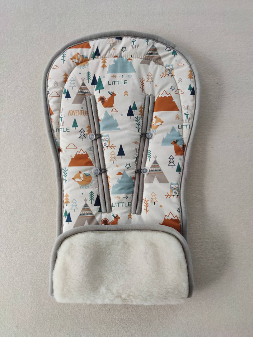 Detský textil - VLNIENKA Podložka do kočíka Britax Römer Smile 3 100 % MERINO Top super wash Natural Little ADVENTURES - 13525348_