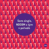 Iné doplnky - Vreckovka - Som single, NOSOM s tým v pohode - 13528445_