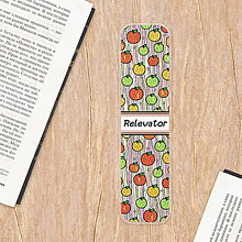 Papiernictvo - Záložka do knihy fruit colour (jablko) - 13528338_