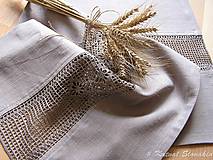 Úžitkový textil - *** Ľanová štóla -  II.*** - 13529736_