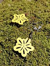 Náušnice - Náušničky kvetinky malé žlté - 13529155_