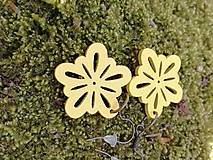 Náušnice - Náušničky kvetinky malé žlté - 13529158_