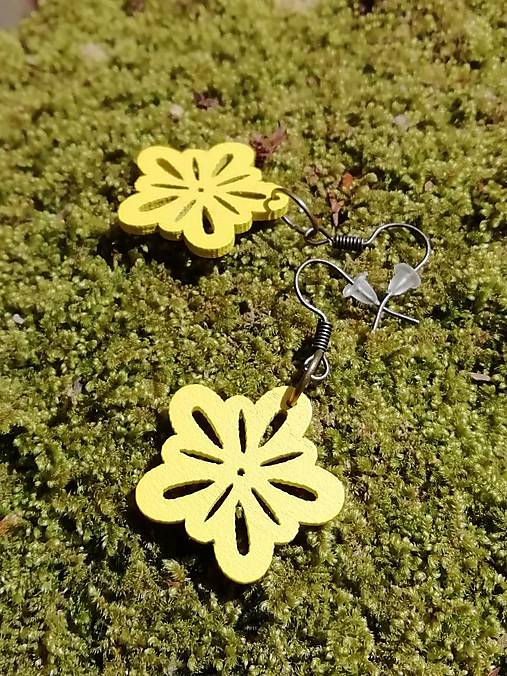 Náušničky kvetinky malé žlté