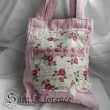 Nákupné tašky - Nákupná látková ružová taška - 13528848_