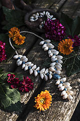 Náhrdelníky - Mušľový náhrdelník "Príbeh mora" - 13530063_