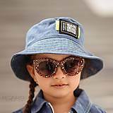 Detské čiapky - Detský klobúk rifľový - 13531858_