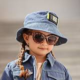 Detské čiapky - Detský klobúk rifľový - 13531859_