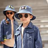 Detské čiapky - Detský klobúk rifľový - 13531862_