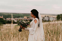 Šaty - Boho svadobné šaty s dlhým rukávom vhodné aj na leto - 13531555_
