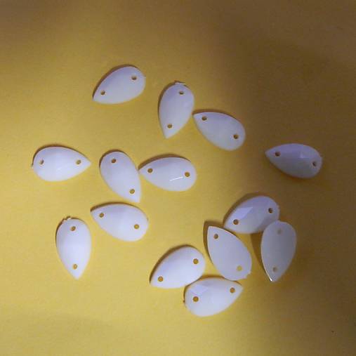 Iný materiál - 12x7 Našívacie kamienky slzy - 13530533_