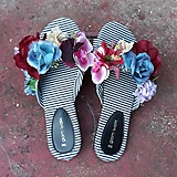 Ponožky, pančuchy, obuv - V AKCII: Sandálky obuj sa do kvetov - 13534694_